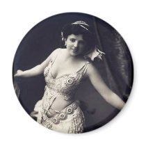 Show Girl circa 1920 Refrigerator Magnet