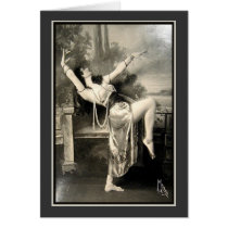 Show Girl Vintage Risque French Postcard