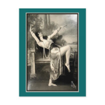 Show Girl Vintage Risque French Postcard