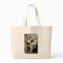 Show Girl Vintage Risque French Postcard Canvas Bag