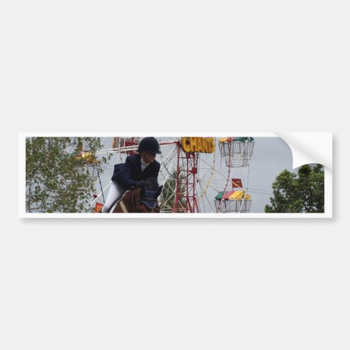 Show Jumping Ferris Wheel Bumper Stickers