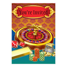 Show Me The Money Gambler Personalized Invitations