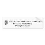 Show off That you are a Paintball Vet Bumper Stickers