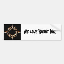 Show your support for Burnt Ink Bumper Sticker