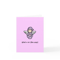 Shower invitation Angel Girl (She'.s on the way)