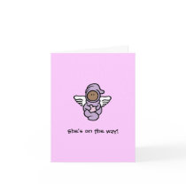 Shower invitation Angel Girl (She's on the way!)