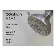 shower spray business card templates