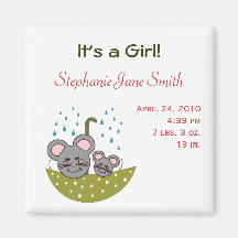 Showering Mice Baby Magnet