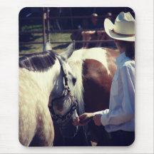 Showmanship at a Horse Show Mousepad