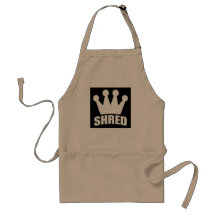 Shred Crown (white) apron