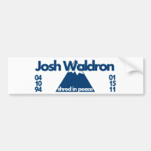 shred in peace bumper stickers