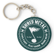 Shred Metal Key Chain