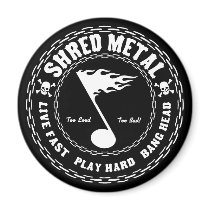 Shred Metal Fridge Magnet