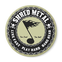 Shred Metal Fridge Magnet