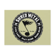 Shred Metal Postcard