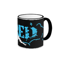 shred. snowboard. coffee mug