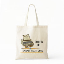 Shred the constitution tote bags
