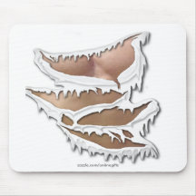 SHREDDED, TORN, RIPPED Shirt Mousepad
