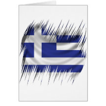 Shredders Greek Flag Card
