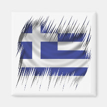 Shredders Greek Flag Fridge Magnets