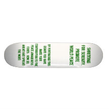 Shredding for Serenity. Promote World Peace, By... Skateboard Deck