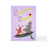 Shrimp and Crawfish Cajun Christmas Cheer Cards