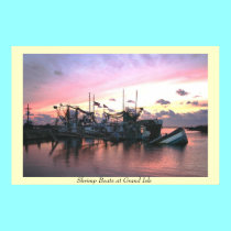 Shrimp Boats st Grand Isle posters