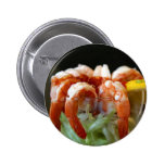 Shrimp Cocktail Lemons Lettuce Seafood Pin