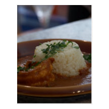 Shrimp Masala Made With Jumbo Prawns Postcards