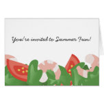 shrimp salad vegetables catering food thank you... cards