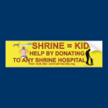 SHRINE HOSPITALS bumper stickers
