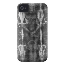 Shroud of Turin, Frontal View Negative iPhone 4 Case