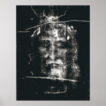 Shroud Of Turin, Negative Poster