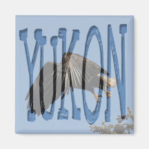 Shrouded by Wings; Yukon Territory Souvenir Refrigerator Magnets