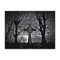 shrouded in darkness postcard