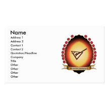 Shuffleboard Mandorla Business Card