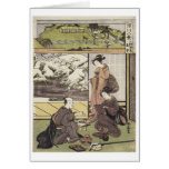 Shunsho Niken Tea house 1772 Art Prints Greeting Card