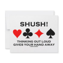 Shush! Thinking Out Loud Gives Your Hand Away