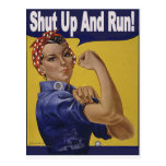 Shut up and RUN!!! Post Cards