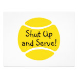 Shut Up And Serve Tennis Personalized Announcement