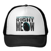 ShutchoMEOWth Right Meow - Funny Kitty Cat Mesh Hats