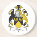 Shute Family Crest Beverage Coaster