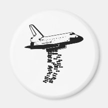 Shuttle Bomber Fridge Magnet