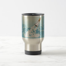 Shuttle night launch coffee mug