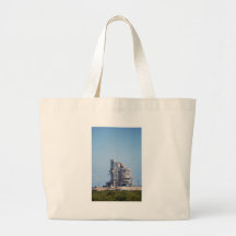 Shuttle on Launch Pad Tote Bags