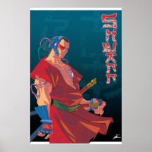 SHWANN: The Futuristic Samurai DJ Print