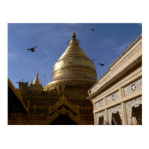 Shwe Zigon Pagoda Postcard
