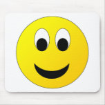 Shy Smiley Face Mouse Pad