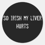 si irlandais mes maux de foie adhésif rond