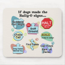 Si les chiens faits rassemblent des signes tapis de souris